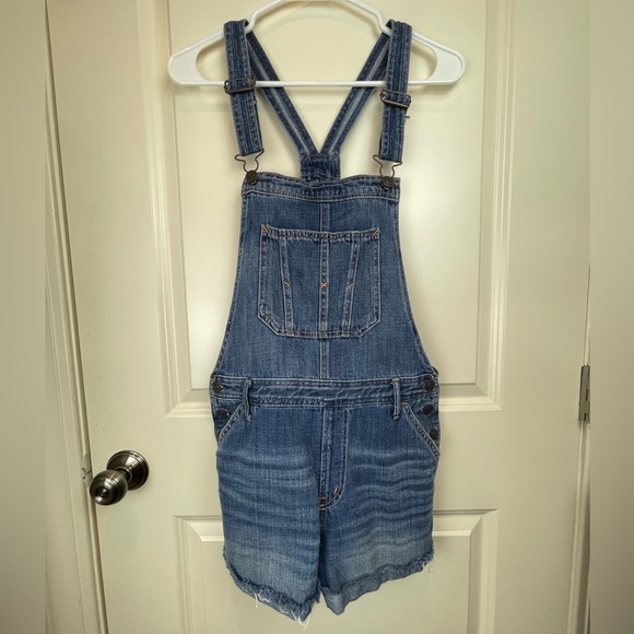 Abercrombie & Fitch Denim Short Overalls S - Picture 6 of 17